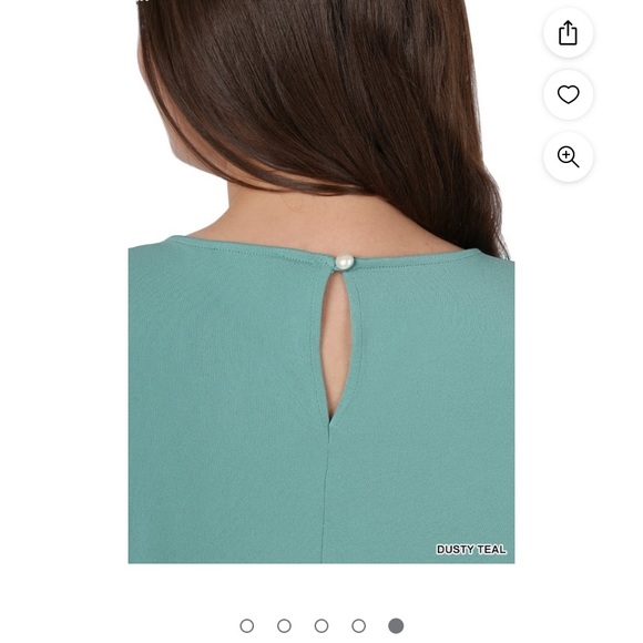 3X Zenana Spring Blue Sleeveless Blouse - Picture 10 of 12